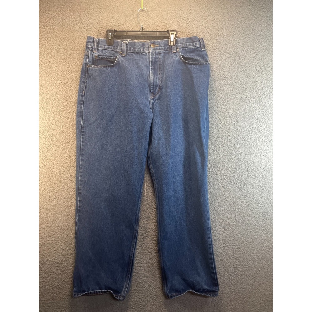 KIRKLAND Relax Fit Straight Leg Jeans Men's size 40x30 Casual Blue